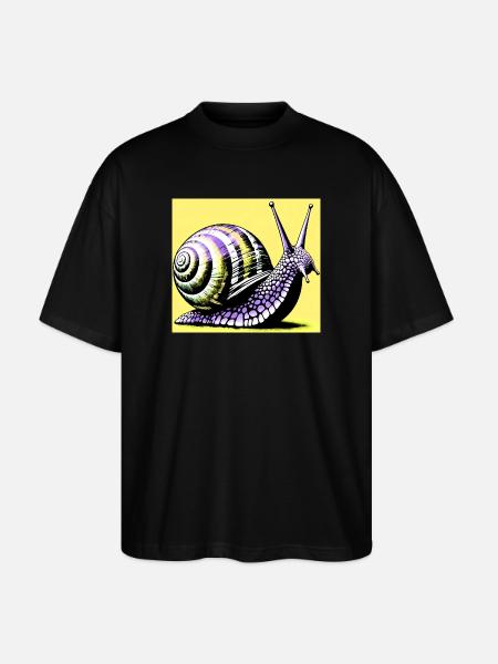 Escargot - T-shirt bio Blaster 2.0 coupe oversize Stanley/Stella Unisexe - noir