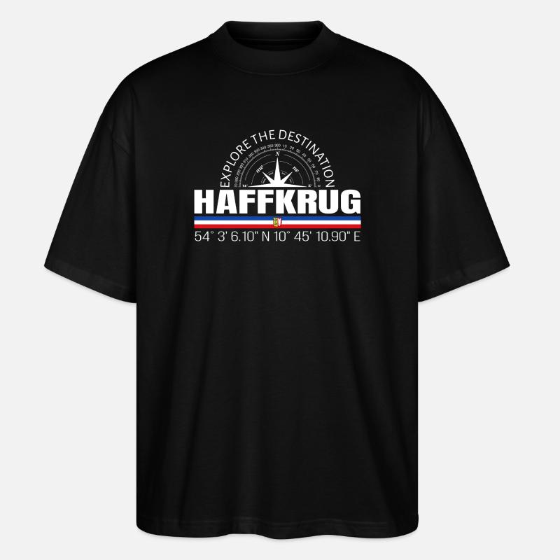 Haffkrug - Stanley/Stella Oversized Unisex Bio T-Shirt Blaster 2.0 - Schwarz