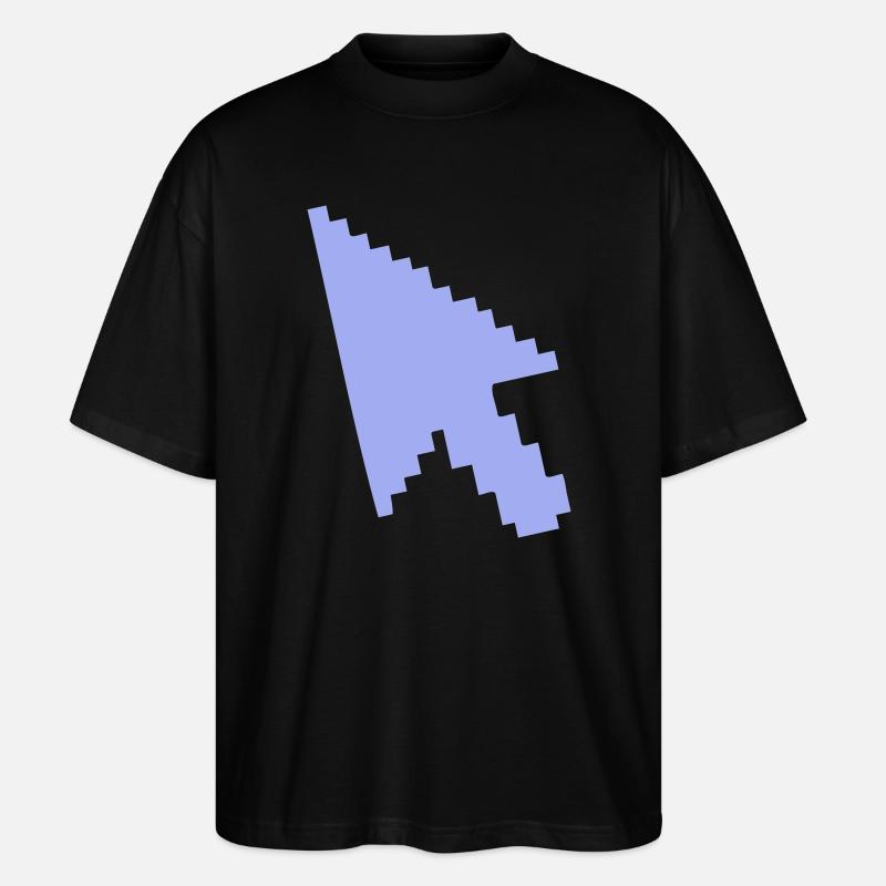Zeiger Maus Silhouette - Stanley/Stella Oversized Unisex Bio T-Shirt Blaster 2.0 - Schwarz