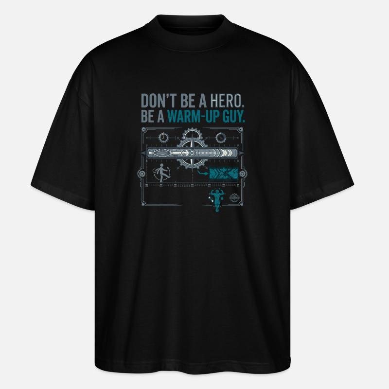 Calisthenics Warm Up - Stanley/Stella Oversized Unisex Bio T-Shirt Blaster 2.0 - Schwarz