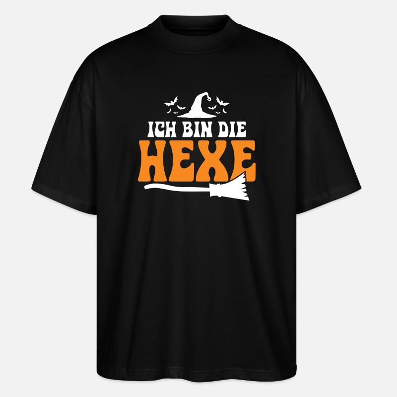 Ich bin die Hexe - Stanley/Stella Oversized Unisex Bio T-Shirt Blaster 2.0 - Schwarz