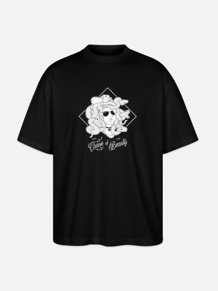 Méduse - La Malédiction de la Beauté - T-shirt bio Blaster 2.0 coupe oversize Stanley/Stella Unisexe - noir