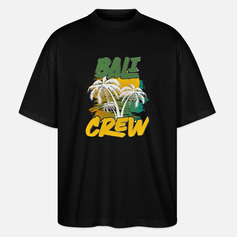Équipage de Bali - T-shirt bio Blaster 2.0 coupe oversize Stanley/Stella Unisexe - noir