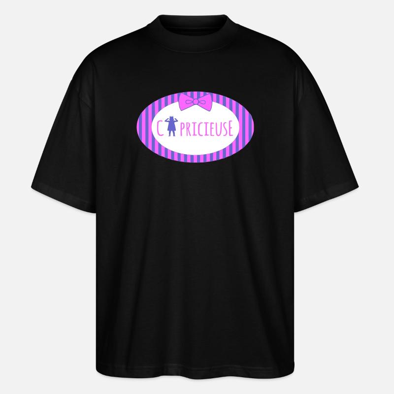 Temperamentvolles Design Lila - Stanley/Stella Oversized Unisex Bio T-Shirt Blaster 2.0 - Schwarz