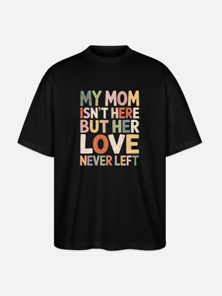 Mom's Liebe Bleibt Farbenfroh - Stanley/Stella Oversized Unisex Bio T-Shirt Blaster 2.0 - Schwarz