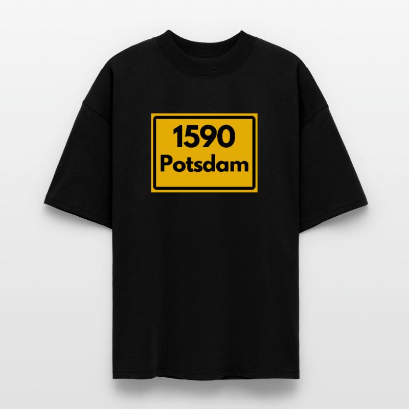 OLD POSTCODE POSTCODE RETRO 1590 POTSDAM HEIMAT Stanley/Stella Oversized Unisex Organic T-shirt Blaster 2.0