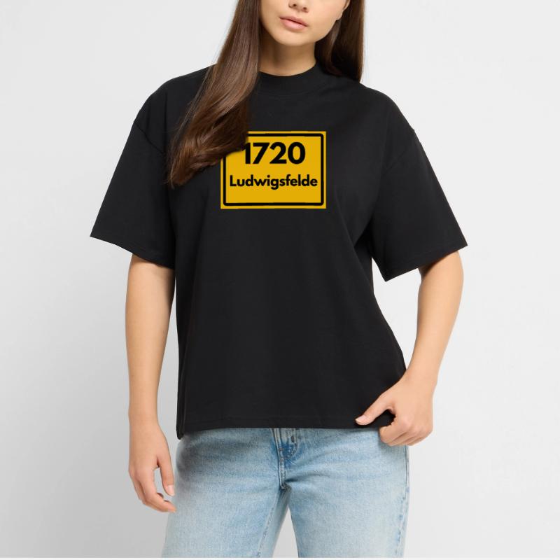 OLD POSTCODE POSTCODE RETRO 1720 LUDWIGSFELDE Stanley/Stella Oversized Unisex Organic T-shirt Blaster 2.0