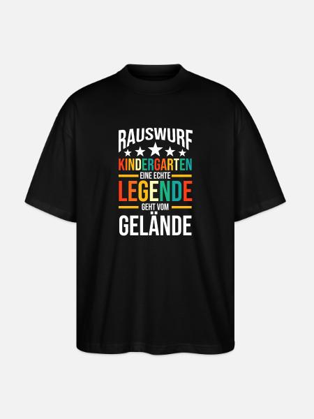 Eine Legende Geht vom Gelände - Stanley/Stella Oversized Unisex Bio T-Shirt Blaster 2.0 - Schwarz