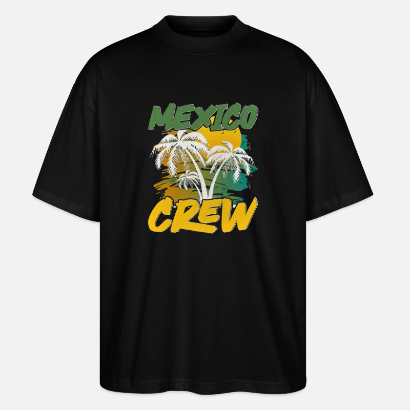 Équipage du Mexique - T-shirt bio Blaster 2.0 coupe oversize Stanley/Stella Unisexe - noir
