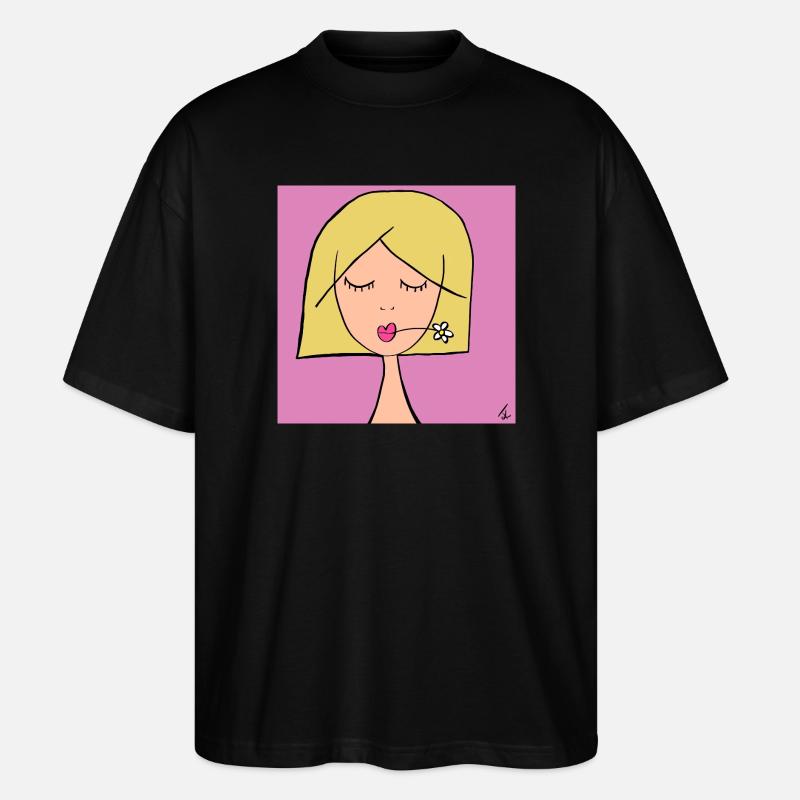blond - Stanley/Stella Oversized Unisex Bio T-Shirt Blaster 2.0 - Schwarz