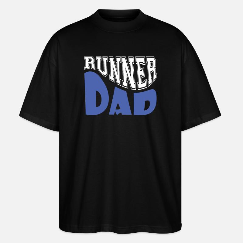 runner dad - Stanley/Stella Oversized Unisex Organic T-shirt Blaster 2.0 - black