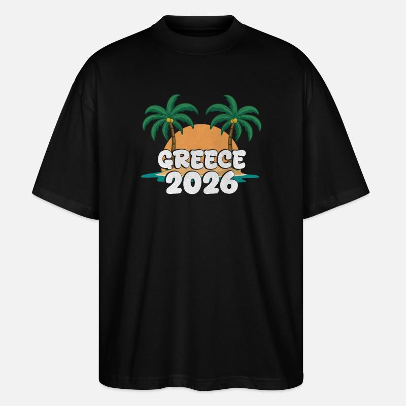Greece 2026 - Stanley/Stella Oversized Unisex Bio T-Shirt Blaster 2.0 - Schwarz