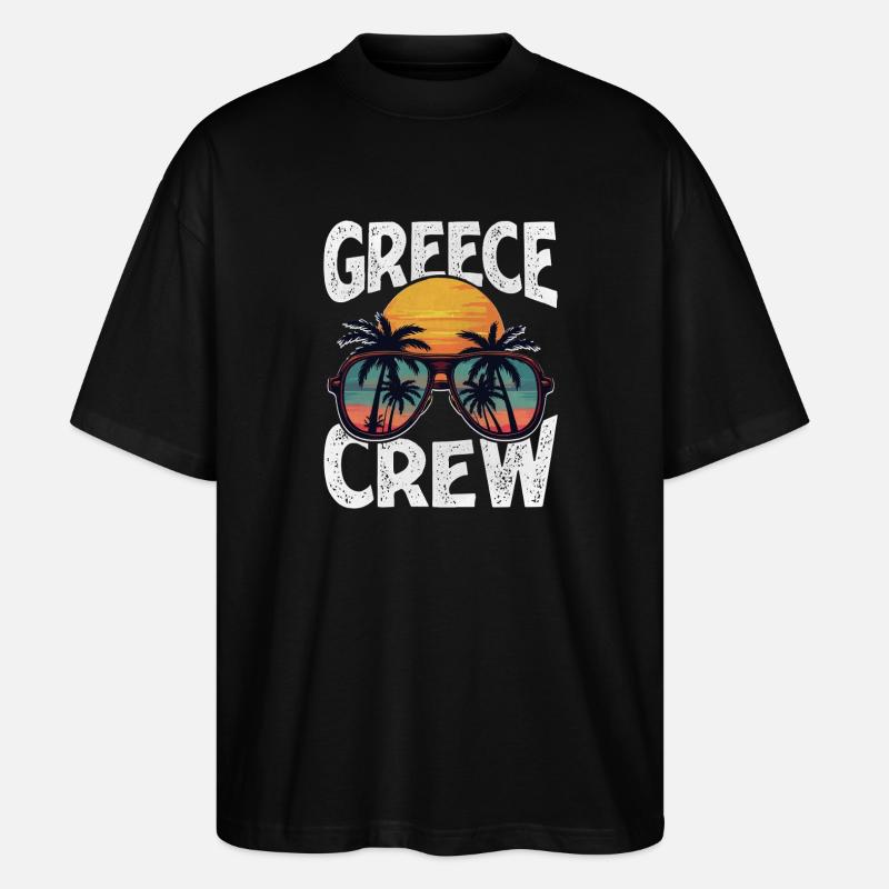Greece Crew - Stanley/Stella Oversized Unisex Bio T-Shirt Blaster 2.0 - Schwarz