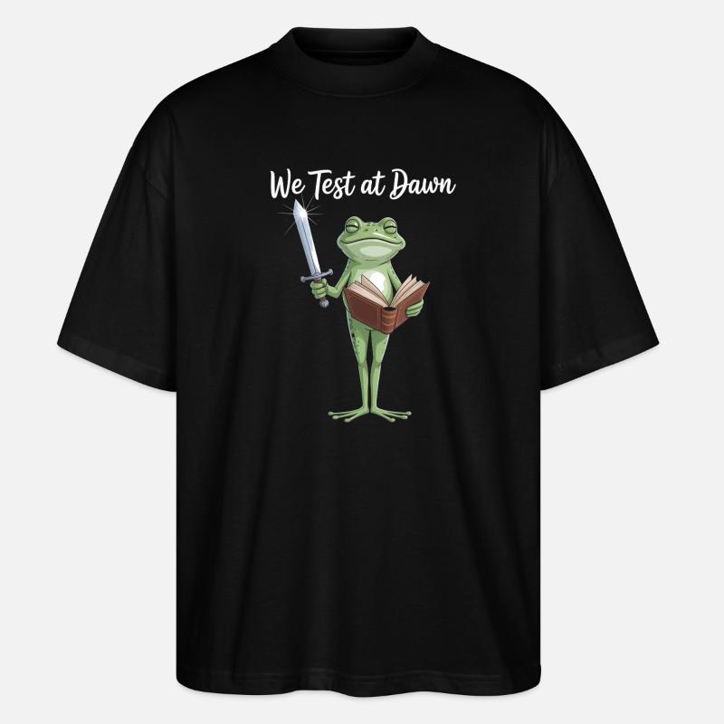 Froschritter-Leseschwert - Stanley/Stella Oversized Unisex Bio T-Shirt Blaster 2.0 - Schwarz