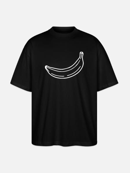 Banana minimal gift minimalist - Stanley/Stella Oversized Unisex Organic T-shirt Blaster 2.0 - black