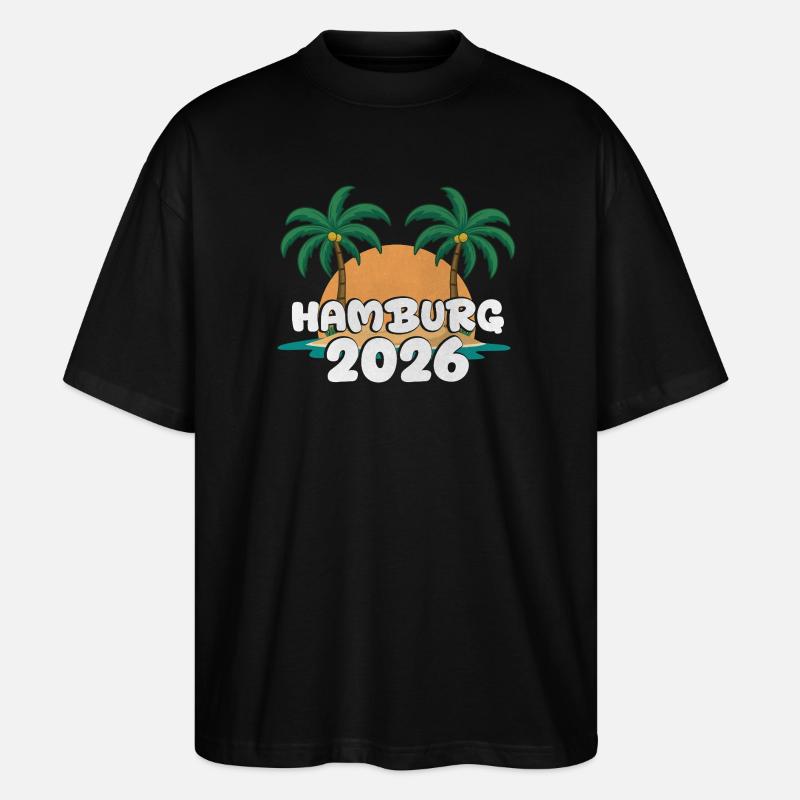 Hambourg 2026 - T-shirt bio Blaster 2.0 coupe oversize Stanley/Stella Unisexe - noir