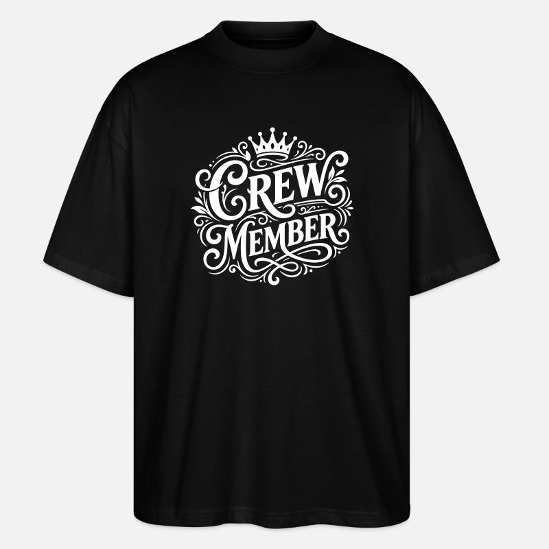 Membre d’équipage Krone - T-shirt bio Blaster 2.0 coupe oversize Stanley/Stella Unisexe - noir