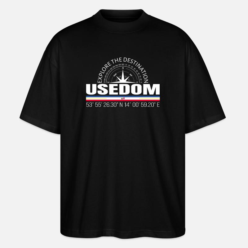 Usedom - Stanley/Stella Oversized Unisex Bio T-Shirt Blaster 2.0 - Schwarz