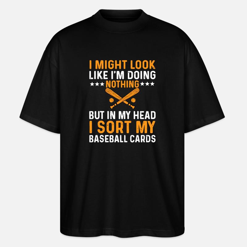 Headspace Baseball-Kartensortierer - Stanley/Stella Oversized Unisex Bio T-Shirt Blaster 2.0 - Schwarz