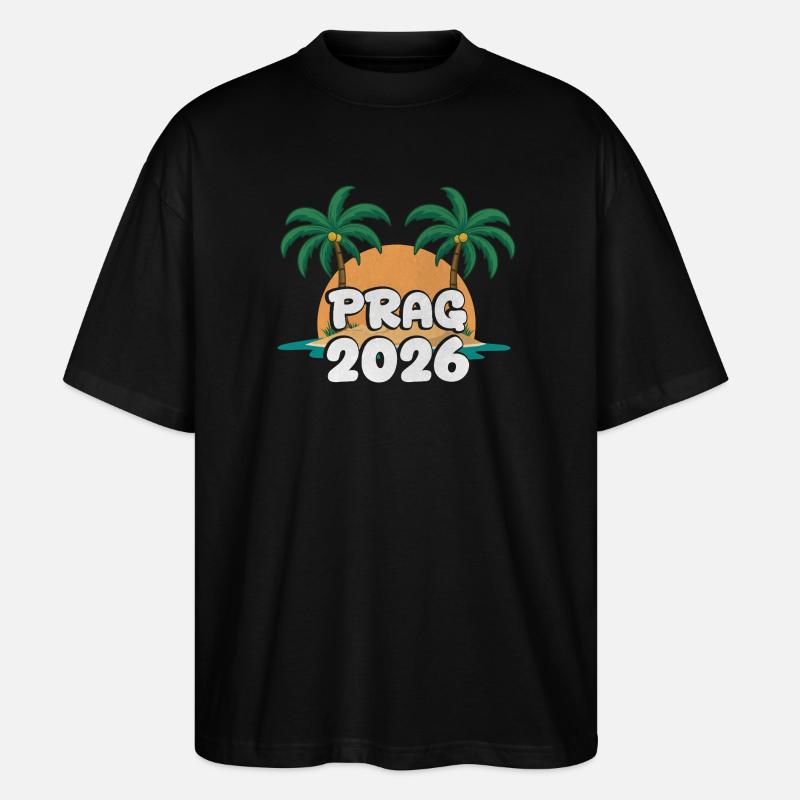 Prag 2026 - Stanley/Stella Oversized Unisex Bio T-Shirt Blaster 2.0 - Schwarz