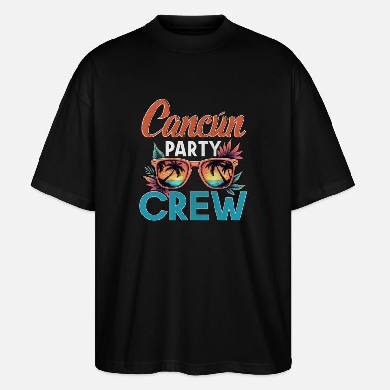 Cancun Crew - Stanley/Stella Oversized Unisex Organic T-shirt Blaster 2.0 - black