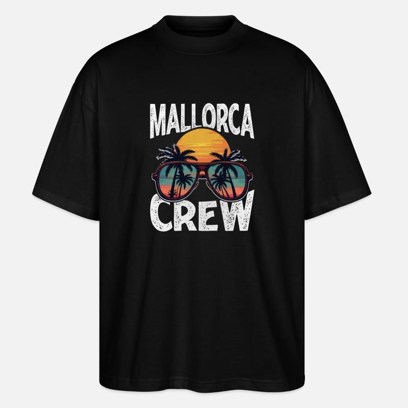 Équipage à Majorque - T-shirt bio Blaster 2.0 coupe oversize Stanley/Stella Unisexe - noir