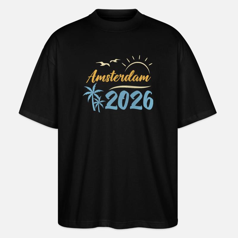 Amsterdam 2026 - Stanley/Stella Oversized Unisex Bio T-Shirt Blaster 2.0 - Schwarz