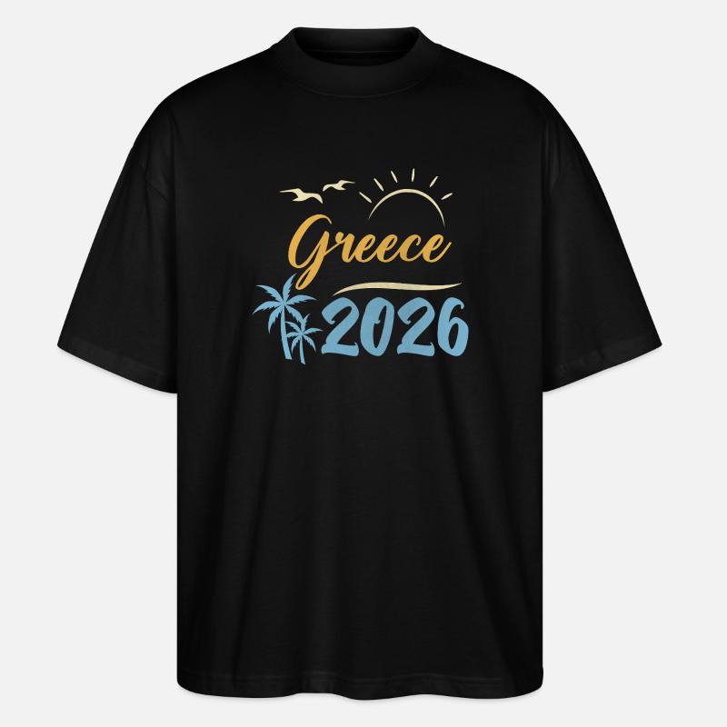Greece 2026 - Stanley/Stella Oversized Unisex Bio T-Shirt Blaster 2.0 - Schwarz