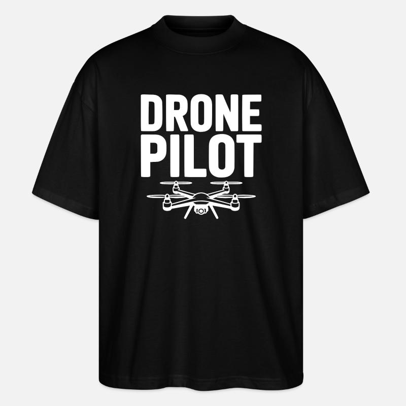 Drone Pilot - Stanley/Stella Oversized Unisex Organic T-shirt Blaster 2.0 - black