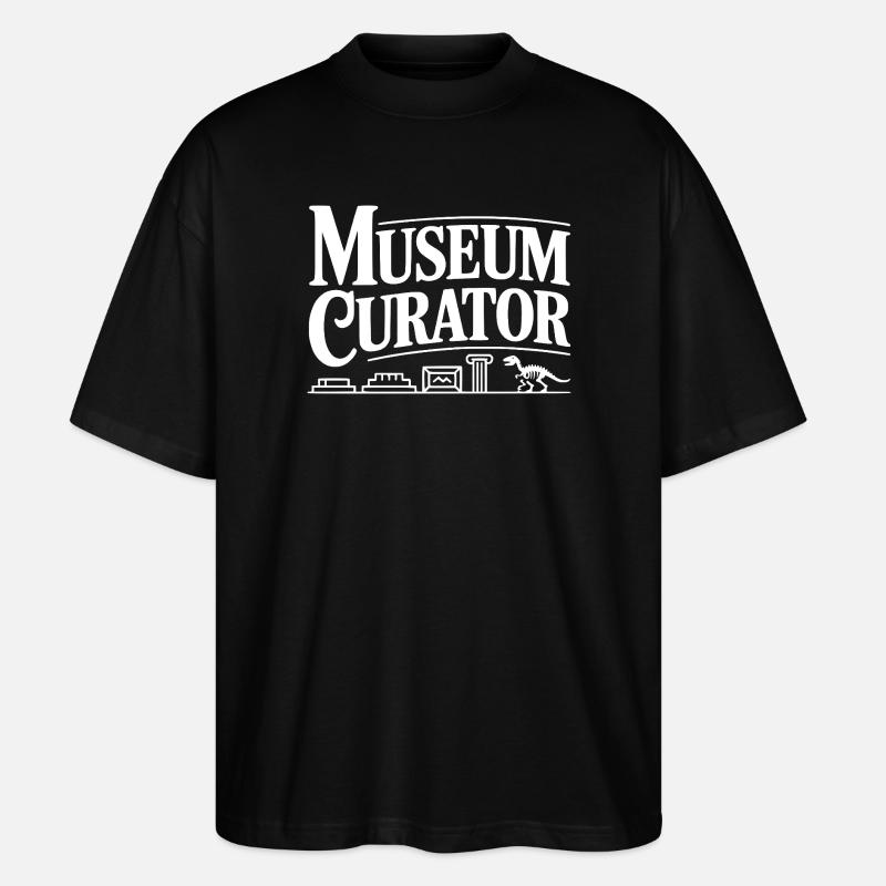 Conservateur du musée - T-shirt bio Blaster 2.0 coupe oversize Stanley/Stella Unisexe - noir
