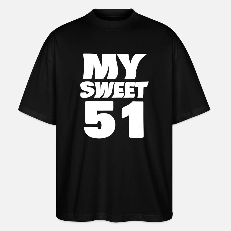Sweet 51 - Stanley/Stella Oversized Unisex Bio T-Shirt Blaster 2.0 - Schwarz