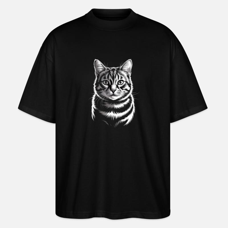 Chat - T-shirt bio Blaster 2.0 coupe oversize Stanley/Stella Unisexe - noir
