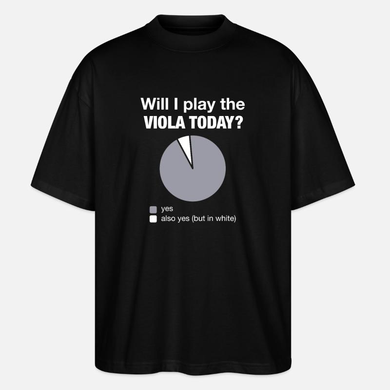 Viola Viola Playing Today Musicians - Stanley/Stella Oversized Unisex Organic T-shirt Blaster 2.0 - black