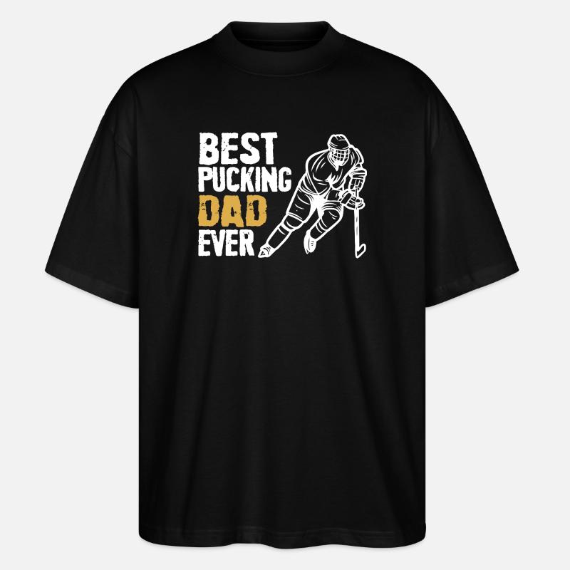 Fette Beste-Vater-Kletterer-Grafik - Stanley/Stella Oversized Unisex Bio T-Shirt Blaster 2.0 - Schwarz