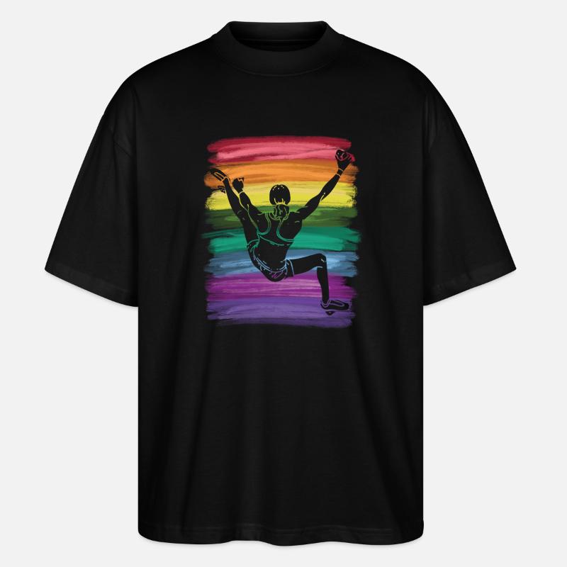 Boulderer Boulder Bouldern - Stanley/Stella Oversized Unisex Bio T-Shirt Blaster 2.0 - Schwarz
