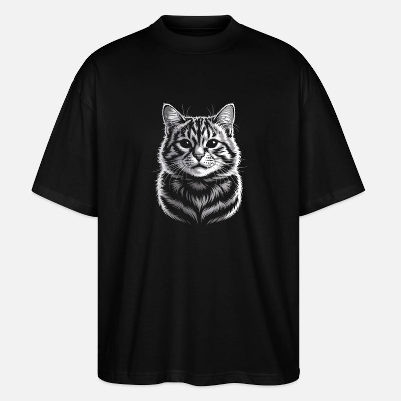 BKH britannique à poils courts - T-shirt bio Blaster 2.0 coupe oversize Stanley/Stella Unisexe - noir