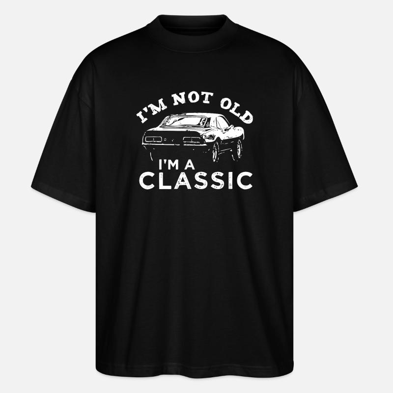 Nicht alt, ich bin ein Oldtimer - Stanley/Stella Oversized Unisex Bio T-Shirt Blaster 2.0 - Schwarz