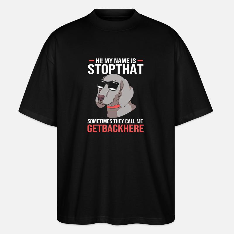 Great Dane - Stanley/Stella Oversized Unisex Organic T-shirt Blaster 2.0 - black