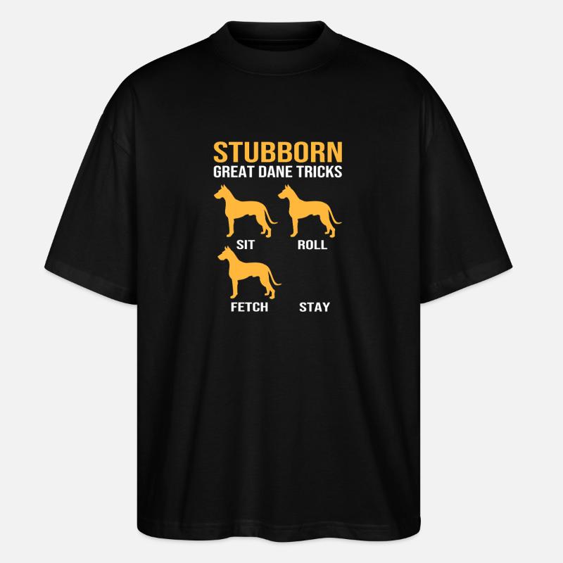 Deutsche Dogge - Stanley/Stella Oversized Unisex Bio T-Shirt Blaster 2.0 - Schwarz