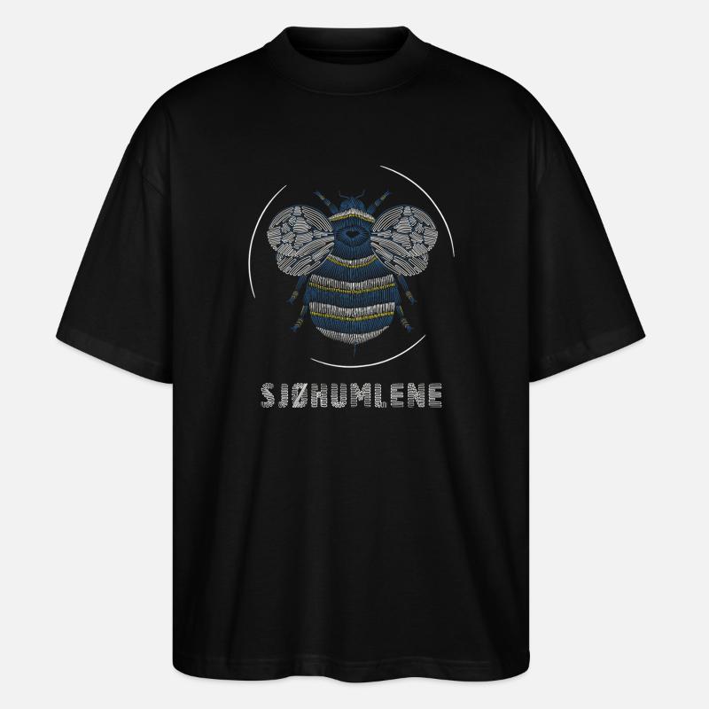 Les sauts de mer - T-shirt bio Blaster 2.0 coupe oversize Stanley/Stella Unisexe - noir