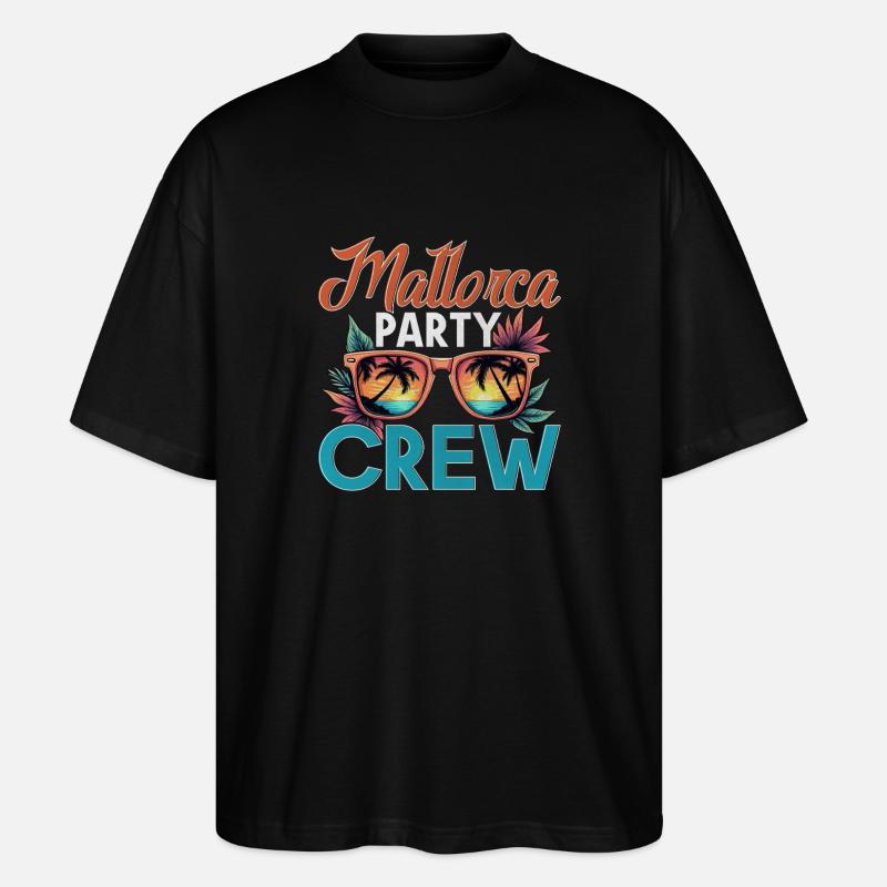 Mallorca Crew - Stanley/Stella Oversized Unisex Bio T-Shirt Blaster 2.0 - Schwarz