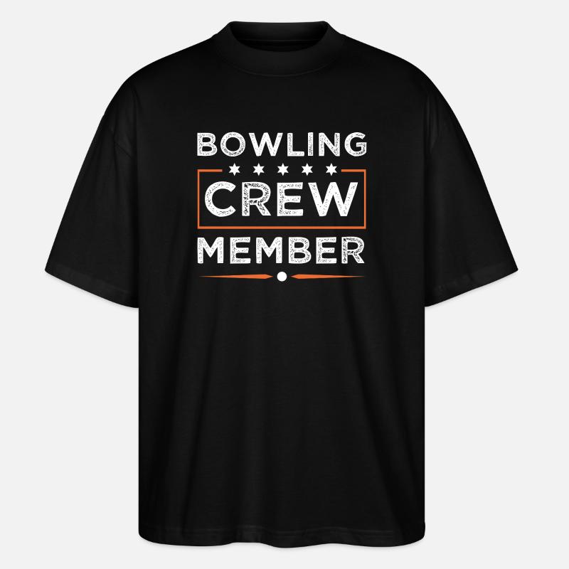 Bowling Crew - Stanley/Stella Oversized Unisex Bio T-Shirt Blaster 2.0 - Schwarz