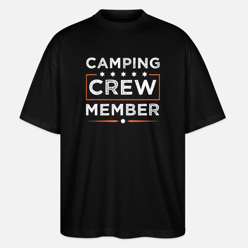 Camping Crew - Stanley/Stella Oversized Unisex Organic T-shirt Blaster 2.0 - black