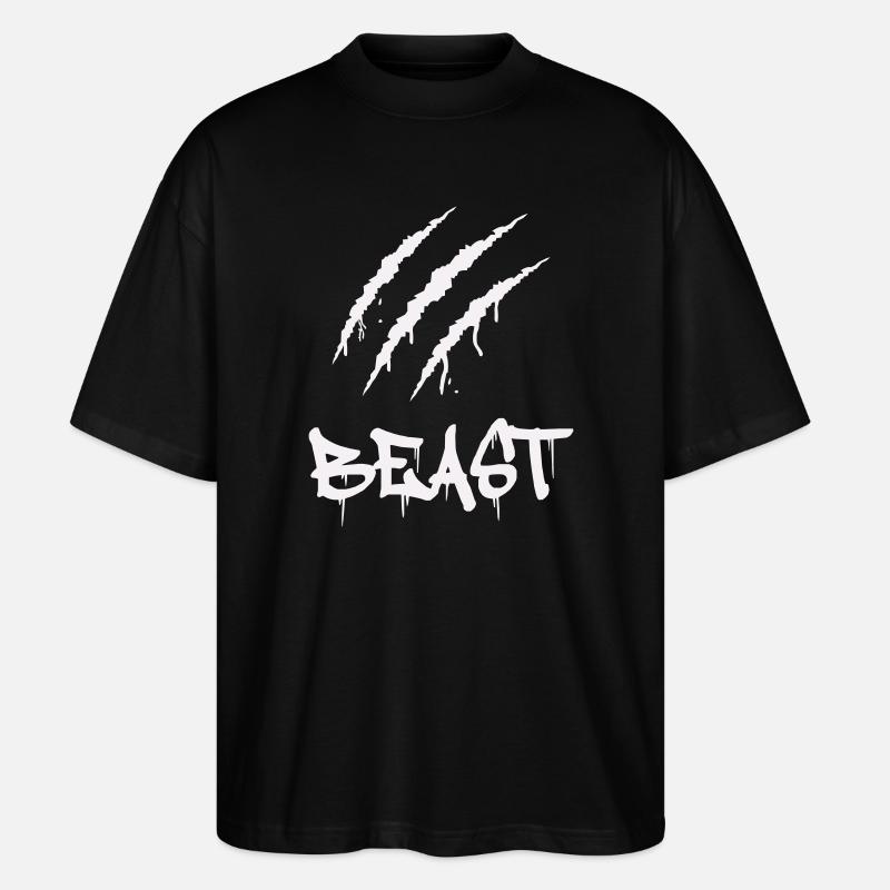 krallen_beast - Stanley/Stella Oversized Unisex Bio T-Shirt Blaster 2.0 - Schwarz