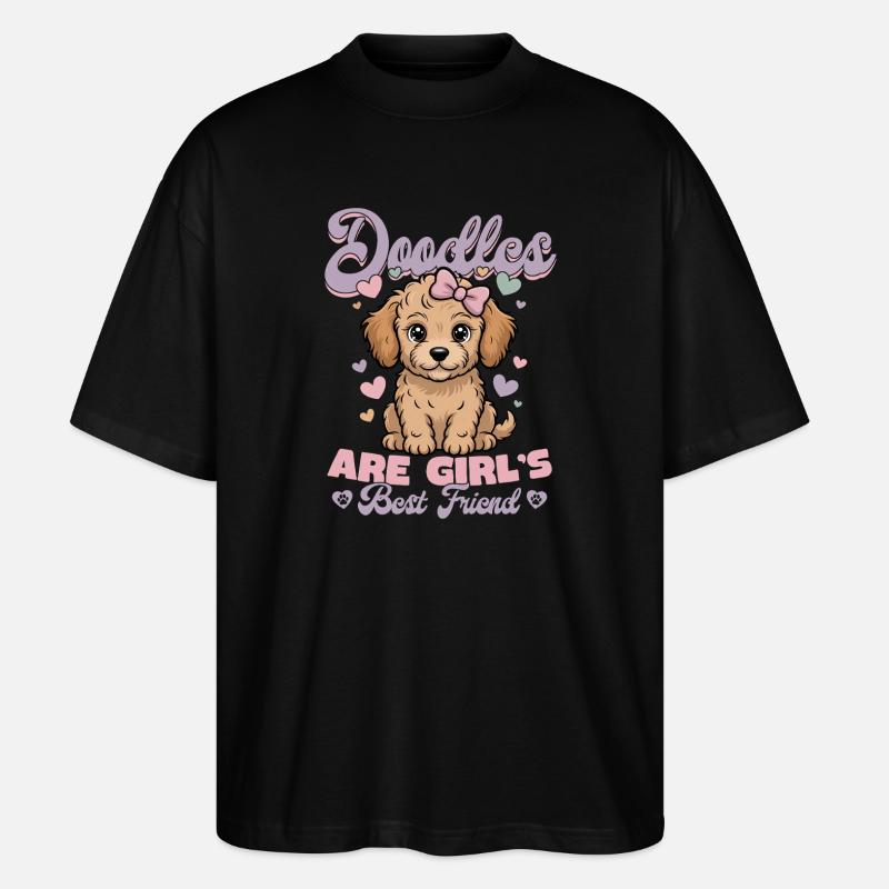 Goldendoodle Dog Breed - Stanley/Stella Oversized Unisex Bio T-Shirt Blaster 2.0 - Schwarz