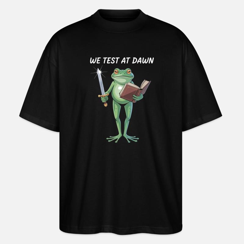 Dawn Test Froschkrieger - Stanley/Stella Oversized Unisex Bio T-Shirt Blaster 2.0 - Schwarz