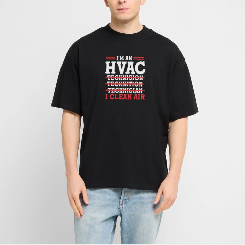 Heating Air Conditioning Technician Technician Refrigeration Technician Stanley/Stella Oversized Unisex Organic T-shirt Blaster 2.0
