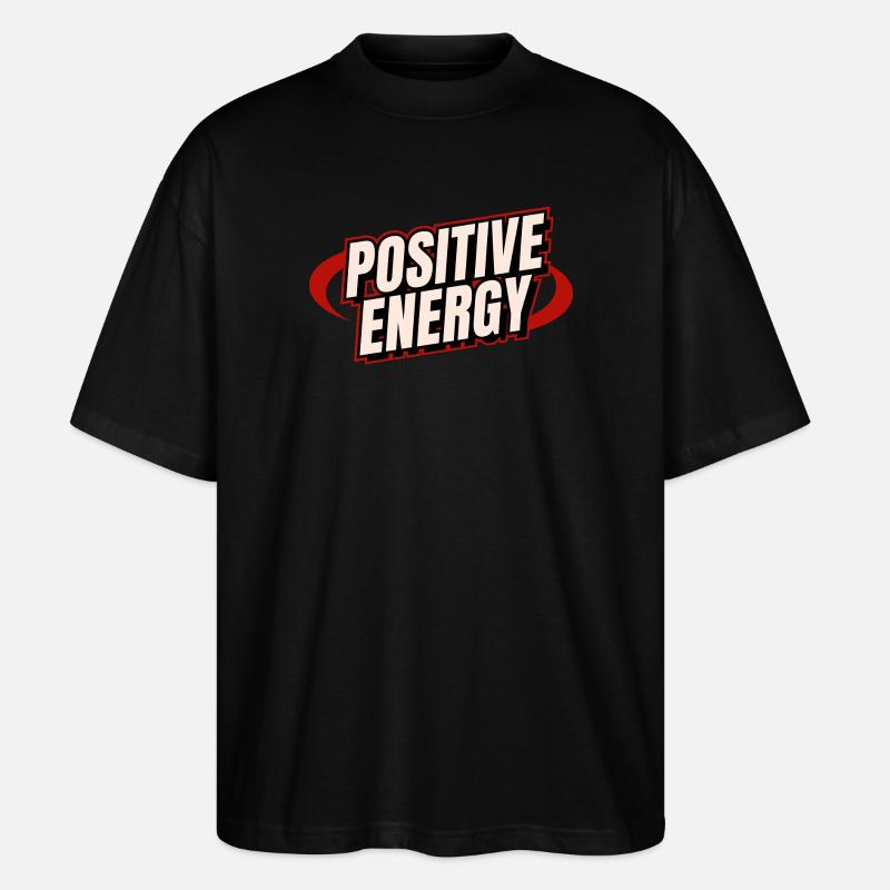 positive Energie - Stanley/Stella Oversized Unisex Bio T-Shirt Blaster 2.0 - Schwarz