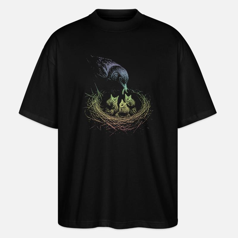 Blackbird - Stanley/Stella Oversized Unisex Organic T-shirt Blaster 2.0 - black