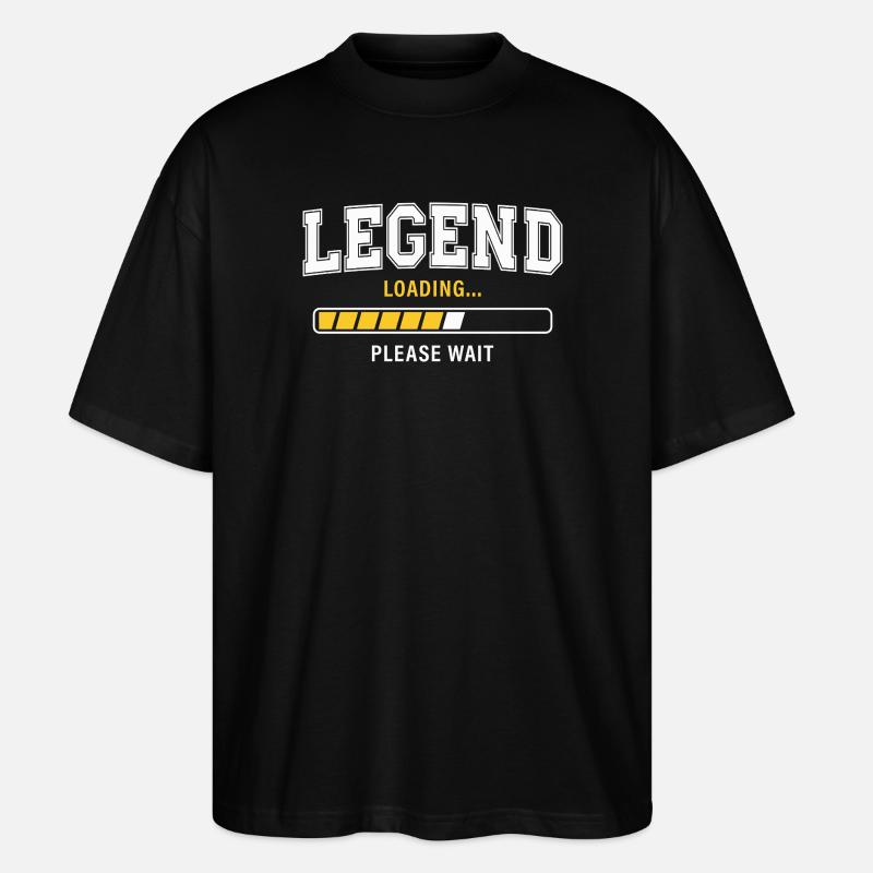 Legend Loading Please Wait - Stanley/Stella Oversized Unisex Organic T-shirt Blaster 2.0 - black